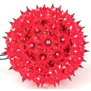 Christmas Lights 100 Red Lights Super Sphere GE 2012